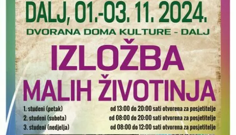 Dom kulture, Dalj: 15. međužupanijska izložba malih životinja "anFex Dalj 2024."