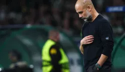 epa11704066 Manchester City manager Pep Guardiola the UEFA Champions League soccer match between Sporting CP and Manchester City in Lisbon, Portugal, 05 November 2024. EPA/RODRIGO ANTUNES