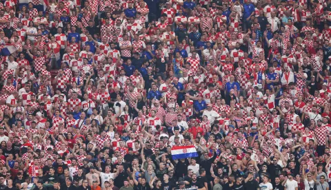 Leipzig, 24.06.2024. - Utakmica 3. kola skupine B na EURU nogometaša Hrvatska - Italija. Na fotografiji navijači.foto HINA/ Damir SENČAR/ abu