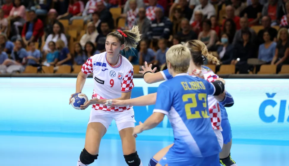 07.10.2021., Rijeka - Rukometna utakmica zenskih reprezentacija Hrvatska - Ukrajina u dvorani Zamet. Photo: Goran Kovacic/PIXSELL