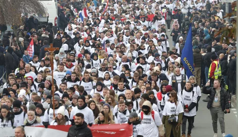 Vukovar, 18. 11. 2024., kolona sjećanja, Vukovar 2024SNIMIO BRUNO JOBST