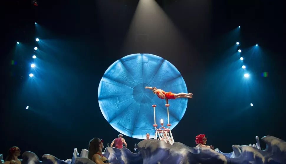 epa06982789 Artists perform during the show 'Luzia' by Cirque du Soleil, in Guadalajara, Mexico, 29 August 2018. With a colorful display of lights, as well as music and acrobatics, the show 'Luzia' by the company Cirque du Soleil opens tomorrow in Mexico as a tribute to the country's culture. EPA/FRANCISCO GUASCO