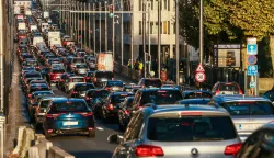 epa07078272 Cars queue in the usually heavy early morning traffic congestion on the 'Rue de la Loi', or 'Wetstraat', in the European district in central Brussels, Belgium, 08 October 2018. One day ahead of the EU Environment Ministers meeting expected to adopt the EU's position for the upcoming UN Climate Summit COP24, the world's leading body of climate scientists gave strong scientific evidence for the need to keep temperature rise to 1.5 C. The new IPCC report, ordered and endorsed by all world's governments, showed that many of the dire consequences of future warming can be avoided by respecting this limit. It also confirmed that it is still possible, but requires a rapid and far-reaching shift across all sectors of the economy. EPA/STEPHANIE LECOCQ