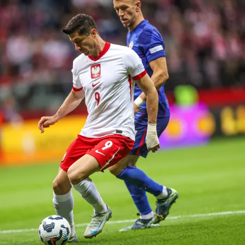 15.10.2024 WARSZAWA, STADION PGE NARODOWYPILKA NOZNA (FOOTBALL)UEFA LIGA NARODOW 2024 (UEFA NATIONAL LEAGUE 2024)MECZ POLSKA - CHORWACJA(GAME POLAND - CROATIA)NZ ROBERT LEWANDOWSKIFOTO LUKASZ GROCHALA/CYFRASPORT