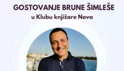 Bruno Šimleša u Klubu knjižare Nova 2024