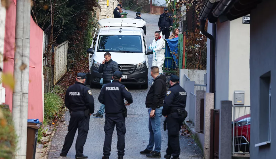 29.11.2024., Zagreb - U Ulici Crnomerec jutros je pronadjeno tijelo zenske osobe. Smrt je prema dosad utvrdjenom posljedica kaznenog djela. U tijeku je policijski ocevid i kriminalisticko istrazivanje. Photo: Goran Stanzl/PIXSELL