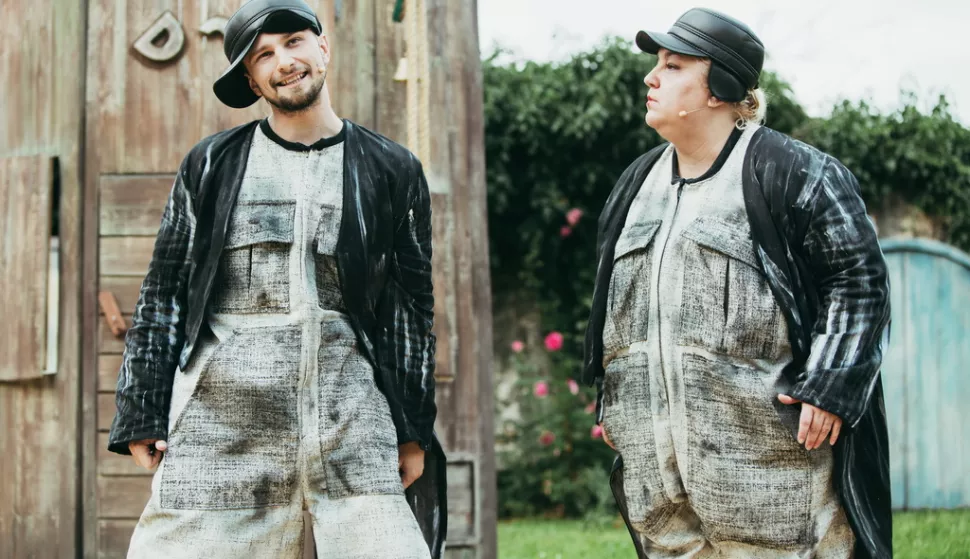 Srđan Kovačević i Areta Ćurković
predstava Pingvini ne znaju ispeći kolač od sira
Osječko ljeto kulture 2018.
Dječje kazali&scaron;te Branka Mihaljevića