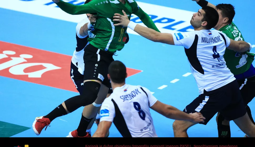 Na&scaron;ice: RK Nexe i Železničar Ni&scaron; u 4. kolu SEHA Gazprom lige 19.09.2018., Nasice, OS kralja Tomislava - SEHA Gazprom liga, 4. kolo, RK Nexe - Zeleznicar Nis. Gadza AntePhoto: Davor Javorovic/PIXSELL