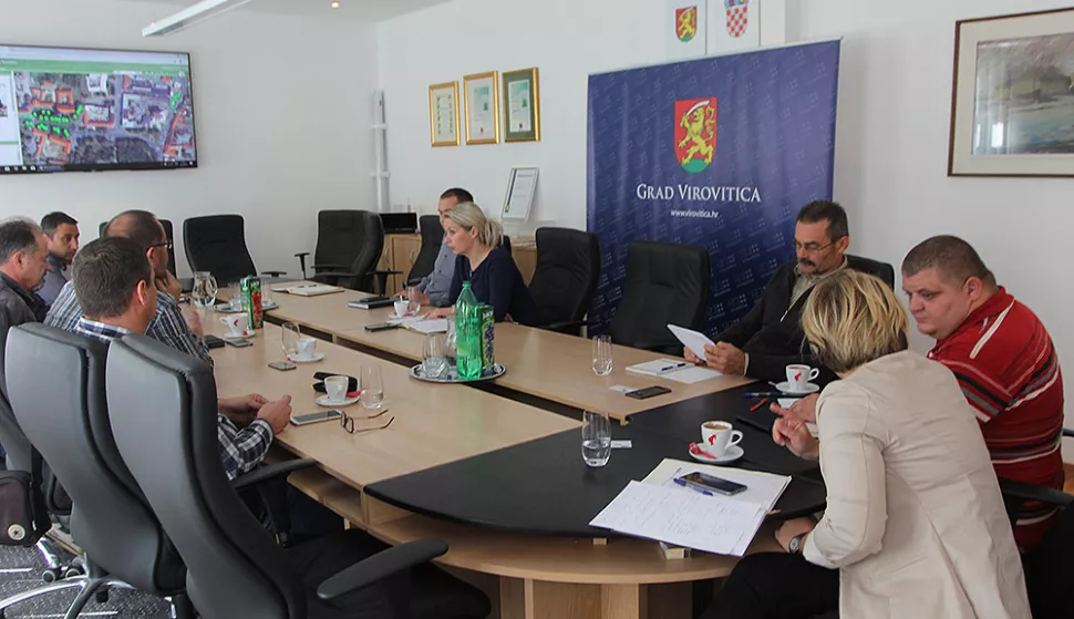VIROVITICA-rujan 2018. - Detalj sastanka na koje mej Virovitica dobila zeleni katastar