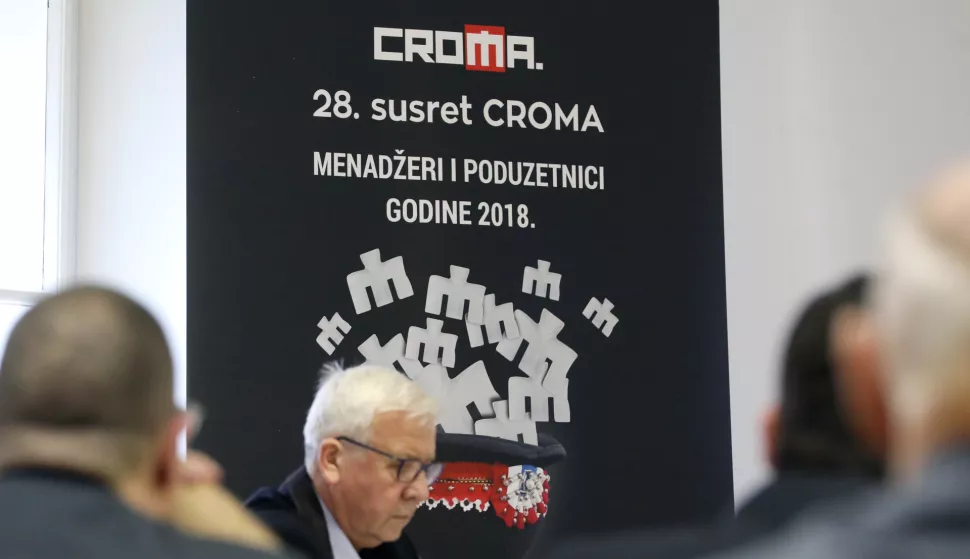 Zagreb, 23.11.2018. - Međunarodno savjetovanje "Kako unaprijediti regionalnu suradnju menadera i poduzetnika" Hrvatskog udruenja menadera CROMA u sklopu 28. Susreta CROMA-e. foto HINA/ Lana SLIVAR DOMINIĆ/ lsd
