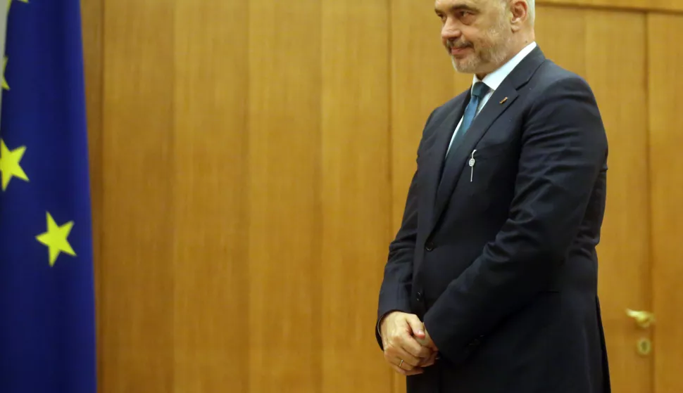 Zagreb, 04.12.2018 - Predsjednica Republike Hrvatske Kolinda Grabar-Kitarovi&Auml; primila je albanskog premijera Edija Ramu. Na fotografiji Edi Rama.foto HINA/Daniel KASAP /dk