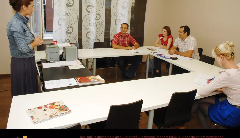 29.09.2011., Zagreb - Skola stranih jezika Sokrat, profesorica njemackog Dijana Radman.
Photo: Davor Visnjic/PIXSELL