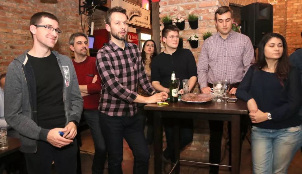 01.02.2019., Osijek, Kafić Uzdravlje - Prvi Agilni Meetup.Foto: Željko &Scaron;epić