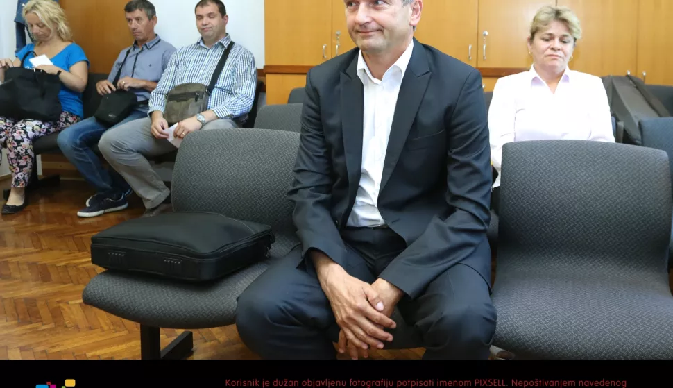 08.06.2017., Zupanijski sud, Zagreb - Kod sutkinje Maje Stampar Stipic nastavljeno je sudjenje bivsem sefu zagrebacke kriminalisticke policije Zeljku Dolackom optuzenom za kradju iz policijskog sefa. 
Photo: Sanjin Strukic/PIXSELL