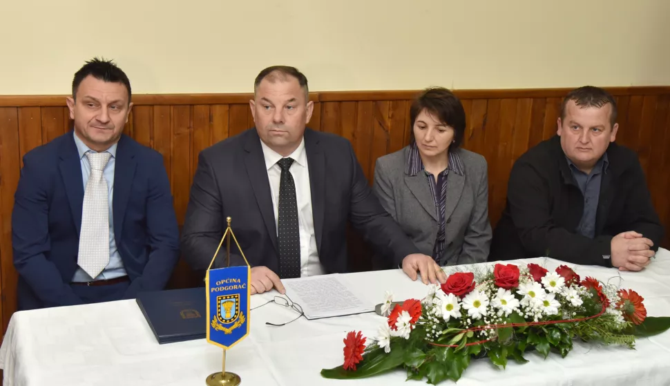 Svečana skup&scaron;tina Općine Podgorač, Goran Đanić, veljača 2019.