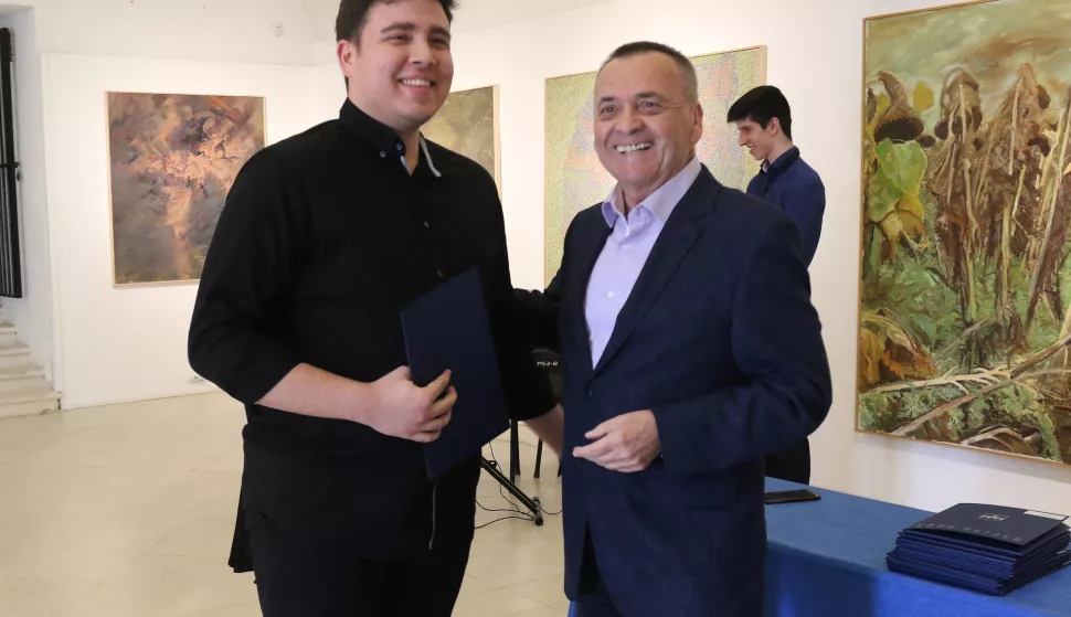 OSIJEK, 19. 02. 2019, FAKULTETSKA 7, GALERIJA WEALDINGER. PODJELA UGOVORA O KORITENJU SRETSTAVA ZA PORVEDBU PROGRAMA JAVNIH POTREBA U KULTURI GRADA OSIJEKA ZA 2019.
snimio GOJKO MITIĆ