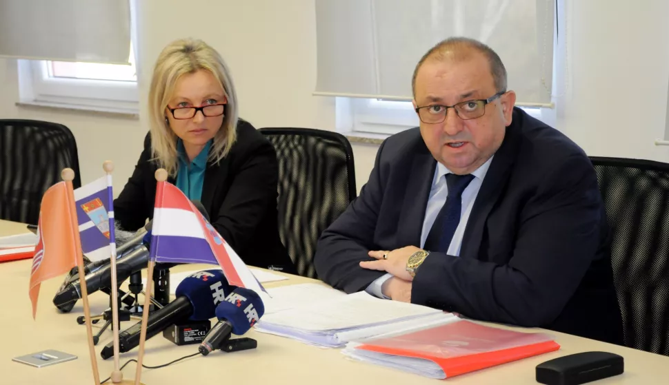 Beli&scaron;će, konferencija za novinare Dinka Burića i Marine Novoselnik, veljača 2019.