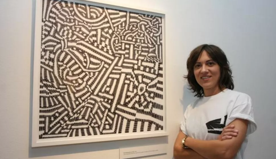 Osijek, 14.09.2017. - Otvorenje izlozbe Lane Kljucaric TRAGOVI u Muzeju likovnih umjetnosti Osijek. Foto: Zeljko Sepic