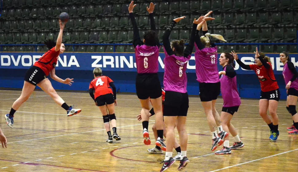osijek, 17 ožujka 2019, 17,00 sati, sport rukomet, žene, Dvorana Zrinjevac, Olimpija - Baranja BM, Druga HRL Sjever
snimio zdenko pu&scaron;ić