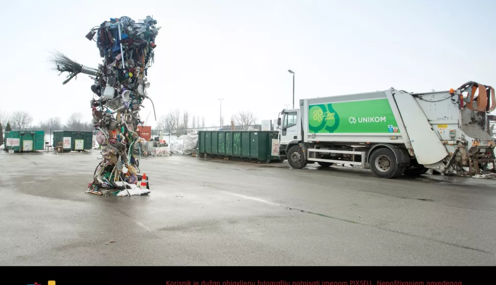 Reciklažno dvori&scaron;te u Osijeku 29.01.2019., Osijek - U gradu Osijeku selektirani otpad moze se odloziti u reciklazno dvoriste Zeleni otok na Jugu ll. 
Photo: Dubravka Petric/PIXSELL