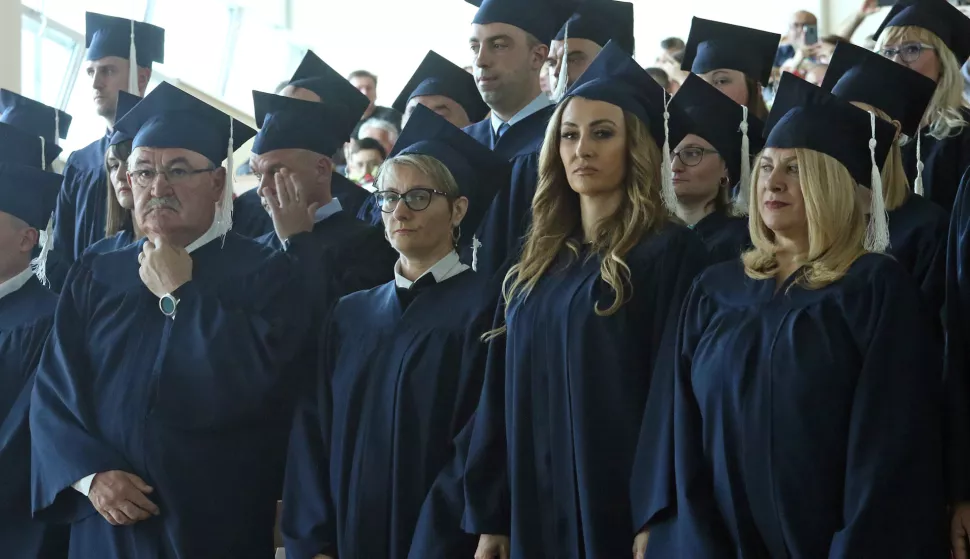 OSIJEK, 26. 04. 2019, POLJOPRIVREDNI FAKULTET OSIJEK, AULA MAGANA. PROMOCIJA DOKTORA ZNANOSTI I UMJETNOSTI. DUKO LJUTINA, DAJANA MRČELA I VESNA KARE OBOLT.snimio GOJKO MITIĆ
