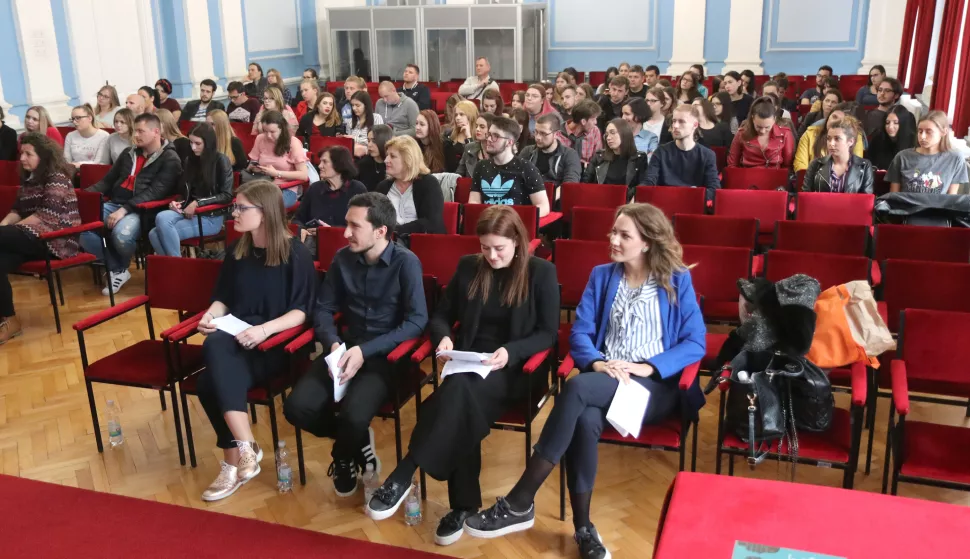 Osijek, 29.04.2019. - Filozofski fakultet - predstavljanje mađarsko-hrvatskog frazeološkog rječnika.Foto: Željko Šepić