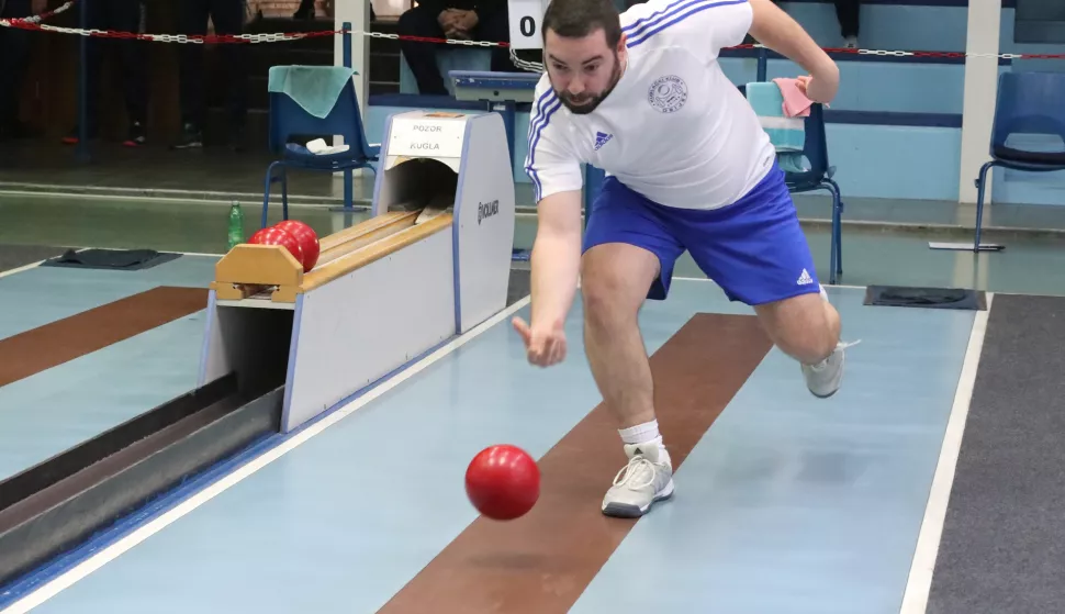 Osijek, 22.02.2020., Kuglana Pampas - kuglanje, KK Osijek - K&Scaron;K Grmo&scaron;čica (Zagreb), Prva ligaFoto: Željko &Scaron;epić