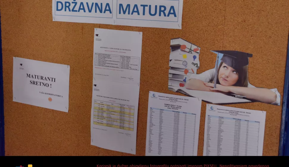 18.04.2019., Slavonski Brod - U srednjim skolama u tijeku je ljetni rok drzavne mature. Photo: Ivica Galovic/PIXSELL