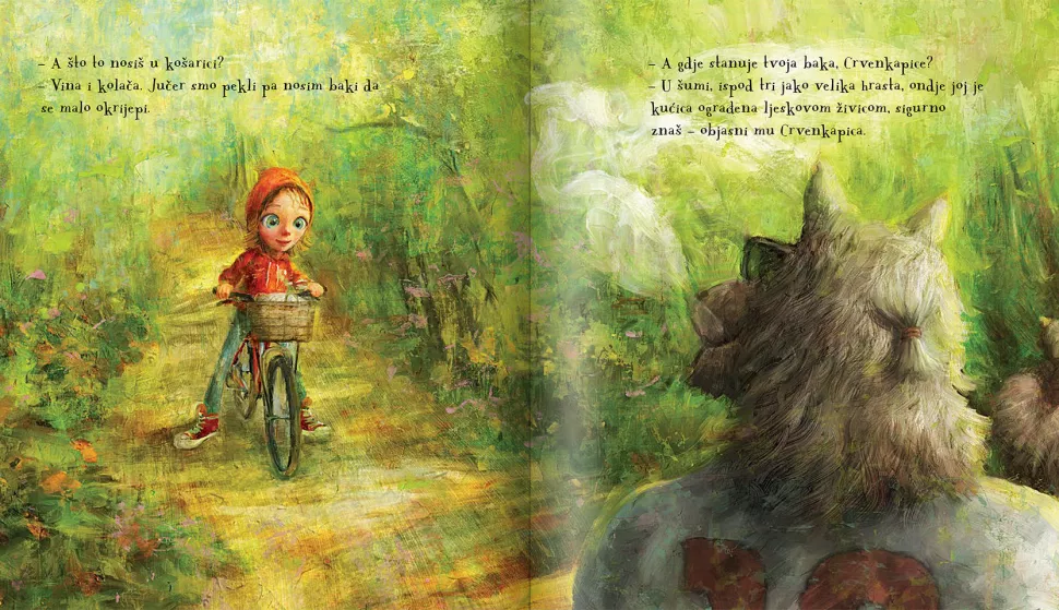 Detalj slikovnce Crvenkapica