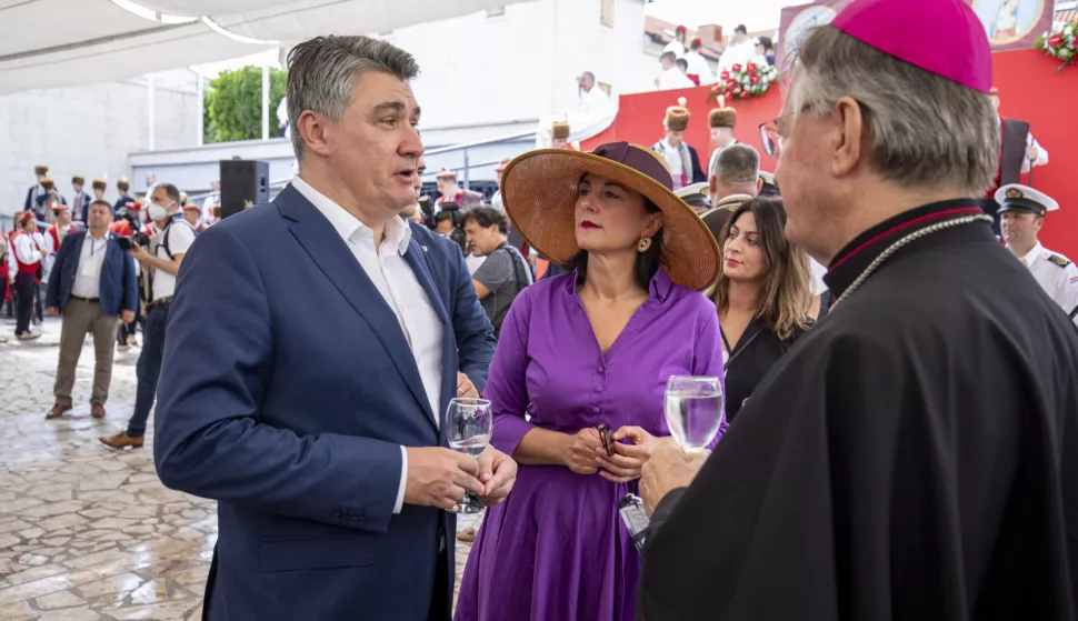 Sinj, 09.08.2020. - Vojvodin prijem u Alkarskim dvorima pred 305. Sinjsku alku. foto HINA/ Miroslav LELAS/ lm