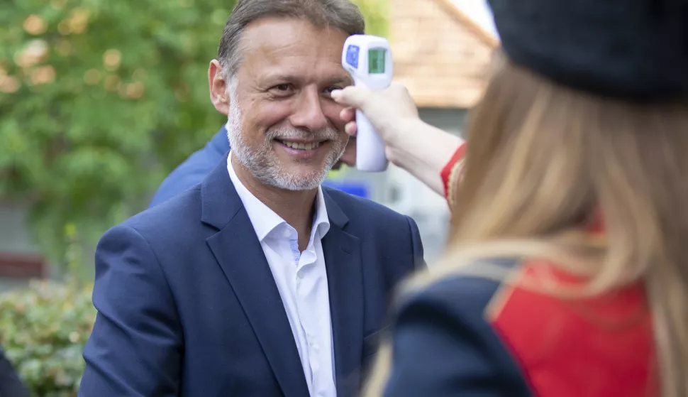 Sinj, 09.08.2020. - Vojvodin prijem u Alkarskim dvorima pred 305. Sinjsku alku. foto HINA/ Miroslav LELAS/ lm