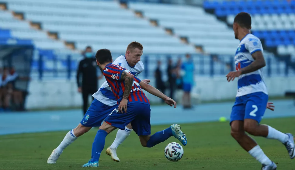 Osijek.23.08.2020. Stadion Gradski vrt. Nogometna utakmica 2 Kolo Prve Hnl,Nk Osijek-Hnk HajdukNa Fotografiji: Laszlo KlainheislerFoto:Marko Mrkonjic