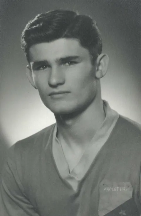 Branko Karapandža kao mladi nogometaš