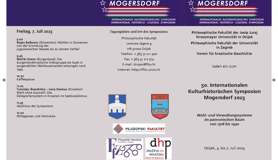 Znanstveni povijesni skup na FFOS-u - plakat