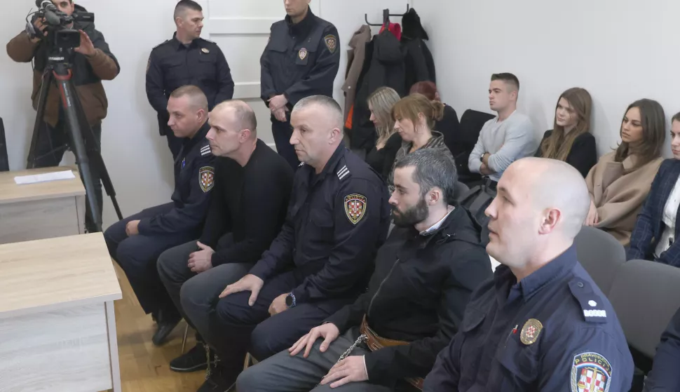 12.01.2024., Zagreb - Na Zupanijsom sudu Kristijan Knego i Dorian Mrakovic obodjeni su optizbe za ubojstvo i pomaganje u ubojstvu Tomislava Sablje. <br> Photo: Patrik Macek/PIXSELL