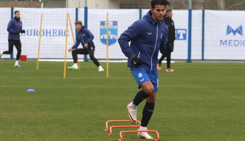 Osijek, 02. 01. 2024, Opus Arena, prvi trening NK Osijeka u 2024. godini. Ram?n Nazareno Mi?rez.<br>snimio GOJKO MITIĆ