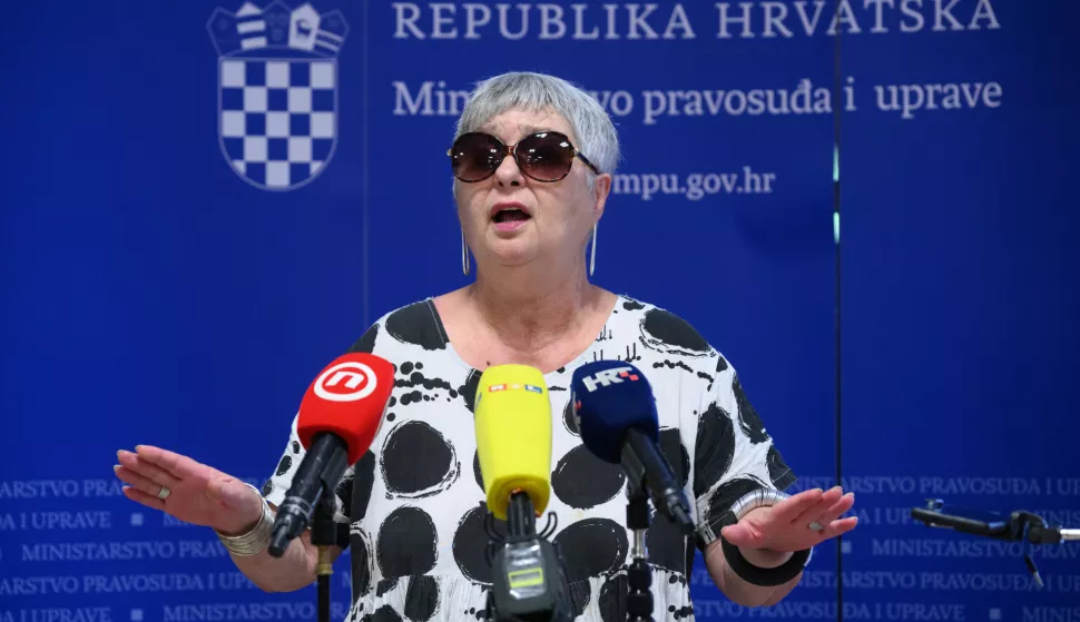 09.09.2022., Zagreb - Neva Tolle dala je izjavu nakon sastanka ministra pravosudja i uprave Ivana Malenice s udrugama civilnoga drustva koje se bave podrskom zrtvama nasilja. Photo: Davor Puklavec/PIXSELL