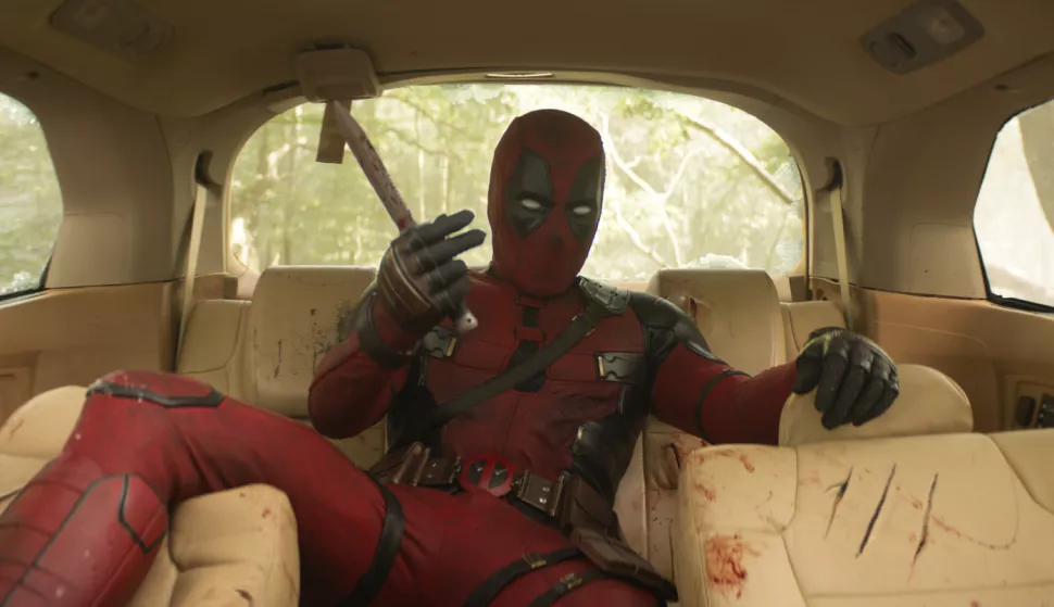 Ryan Reynolds as Deadpool/Wade Wilson in Marvel Studios' DEADPOOL & WOLVERINE. Photo courtesy of Marvel Studios. © 2024 20th Century Studios/© and ™ 2024 MARVEL.