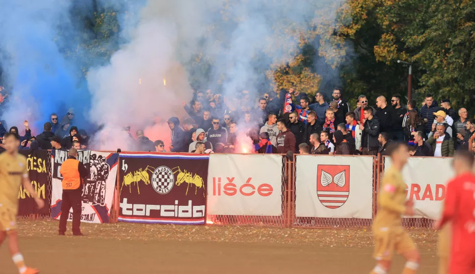 26.10.2021., gradski stadion, Belisce - Utakmica 1/8 finala Supersport hrvatskog nogometnog kupa, NK Belisce - HNK Hajduk. Photo: Davor Javorovic/PIXSELL