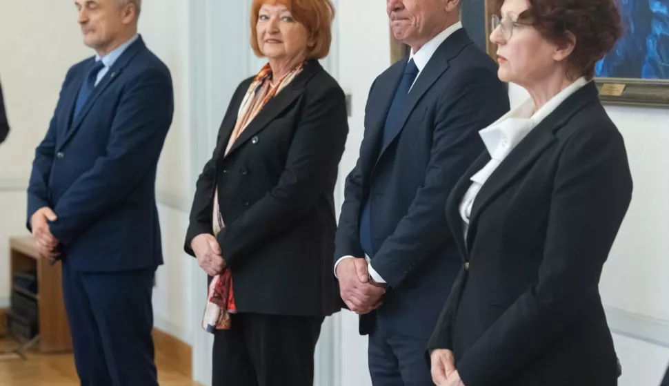 Zagreb, 13.03.2024. - Ivan Turudić, kojeg je Hrvatski sabor imenovao glavnim državnim odvjetnikom Republike Hrvatske, svečano je prisegnuo pred predsjednikom Sabora Gordanom Jandrokovićem.Na fotografiji Zlata Hrvoj Šipek, Ivan Turudić.foto HINA/ Edvard ŠUŠAK/ es