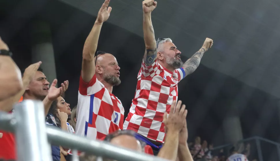 Osijek, 12. 10. 2023, Opus Arena. Utakmica kvalifikacija za Europsko prvenstvo, Croatia - Turska. Navijaci.snimio GOJKO MITIĆ