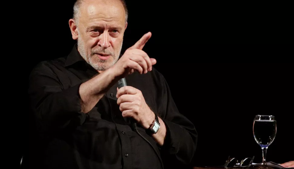 26.06.2017., Zagreb - U prostoru atrija Hrvatskog prirodoslovnog muzeja, scena Amadeo, Milana Vukovic Runjic razgovarala sa Igorom Zidicem."nPhoto: Zarko Basic/PIXSELL 