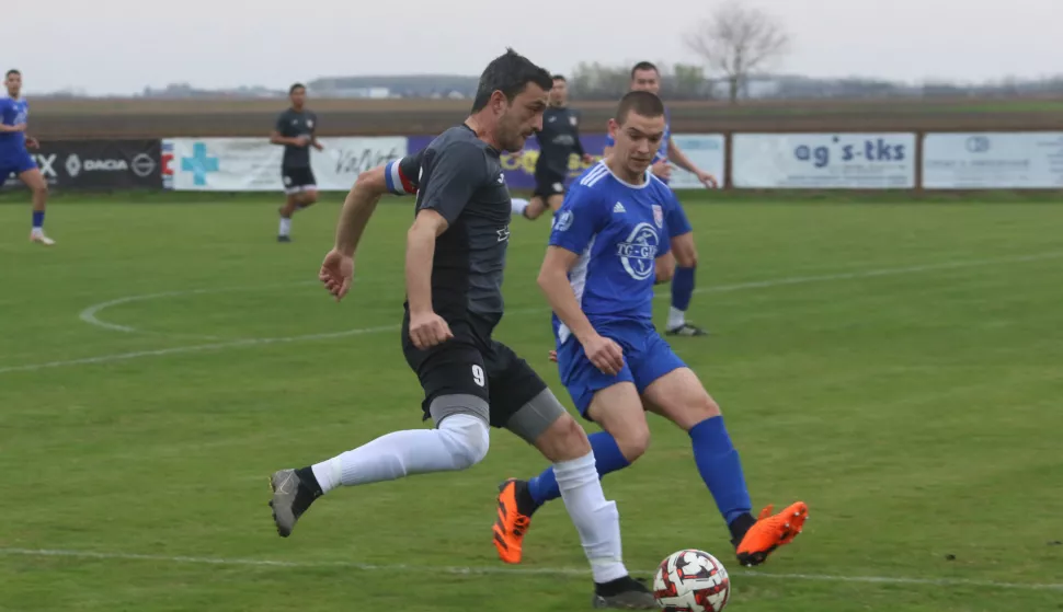 Tenja, 09. 03. 2024, Igraliste Adica u Tenji. Nogometna utakmica Slavonac - Torpedo (Kusevac), Prva ZNL Osjecko - baranjska.snimio GOJKO MITIĆ