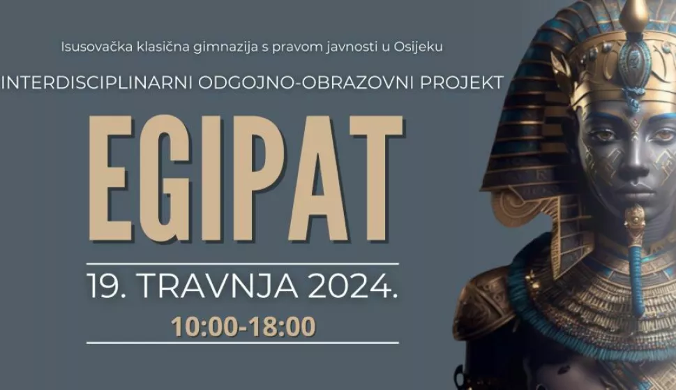 Egipat - projekt Isusovačke klasične gimnazije - najava