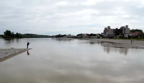 osijek, 13 lipnja 2024, slobodnjak, drava, vodostajsnimio zdenko pu&scaron;ić