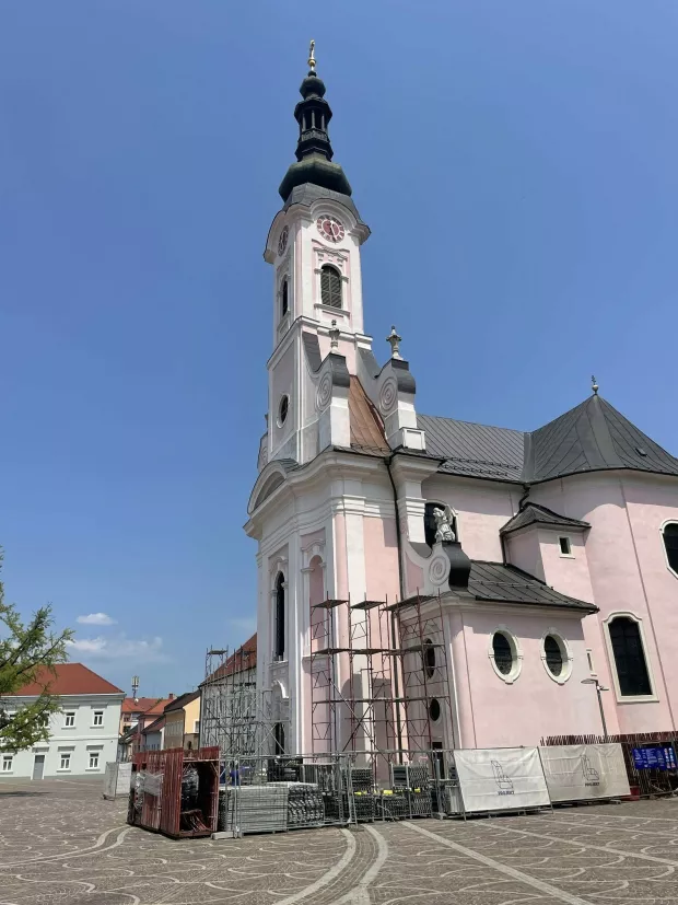 POŽEGAPočela je konstrukcijska obnova pože&scaron;ke katedrale sv. Terezije Avilske, srpanj 2024.