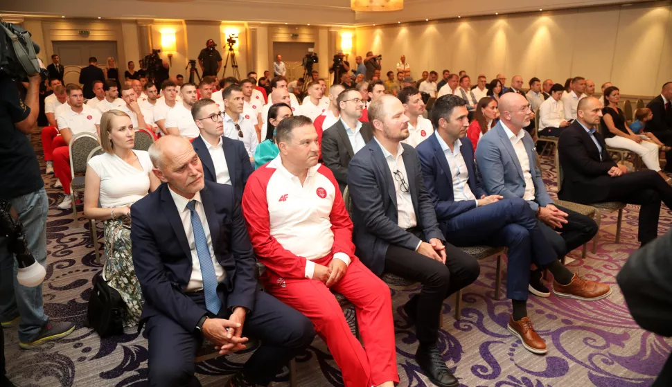 23.07.2024.,Zagreb - U hotelu Sheraton odrzan je svecani ispracaj hrvatskih sportasica i sportasa na Olimpijske igre u Parizu Photo: Zeljko Hladika/PIXSELL