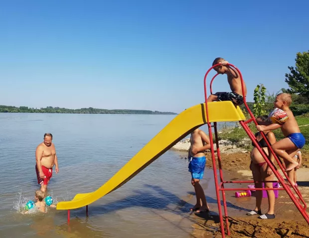 Plaža na Dunavu u &Scaron;arengradu