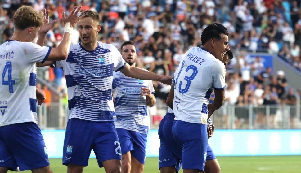 Osijek, 25. 07. 2'24, Opus Arena, Europska konferencijska liga, Drugo kolo kvalifikacija. Utakmica Osijek - FCI Levadia Tallinn. Renan Guedes (42)snimio GOJKO MITIĆ