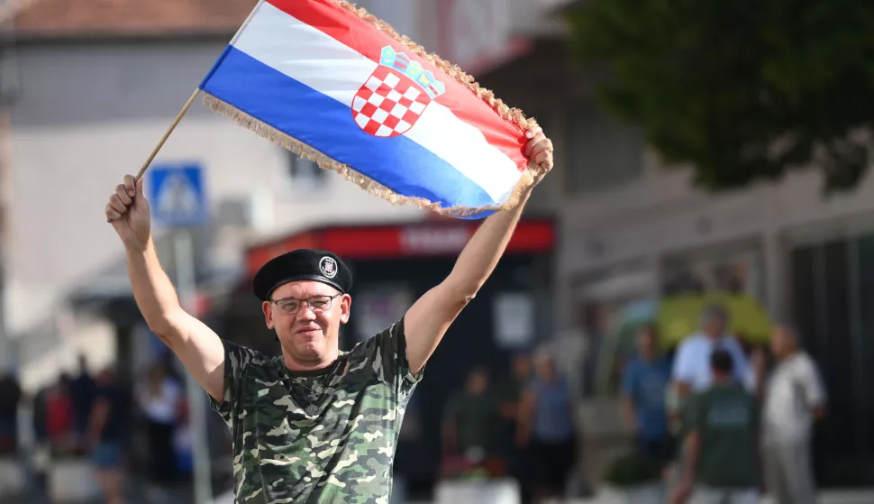 Knin, 05.08.2024 - Proslava Dana pobjede i domovinske zahvalnosti i Dana hrvatskih branitelja te 29. obljetnice vojno-redarstvene operacije Oluja. foto HINA/ Mario STRMOTI?/ ik